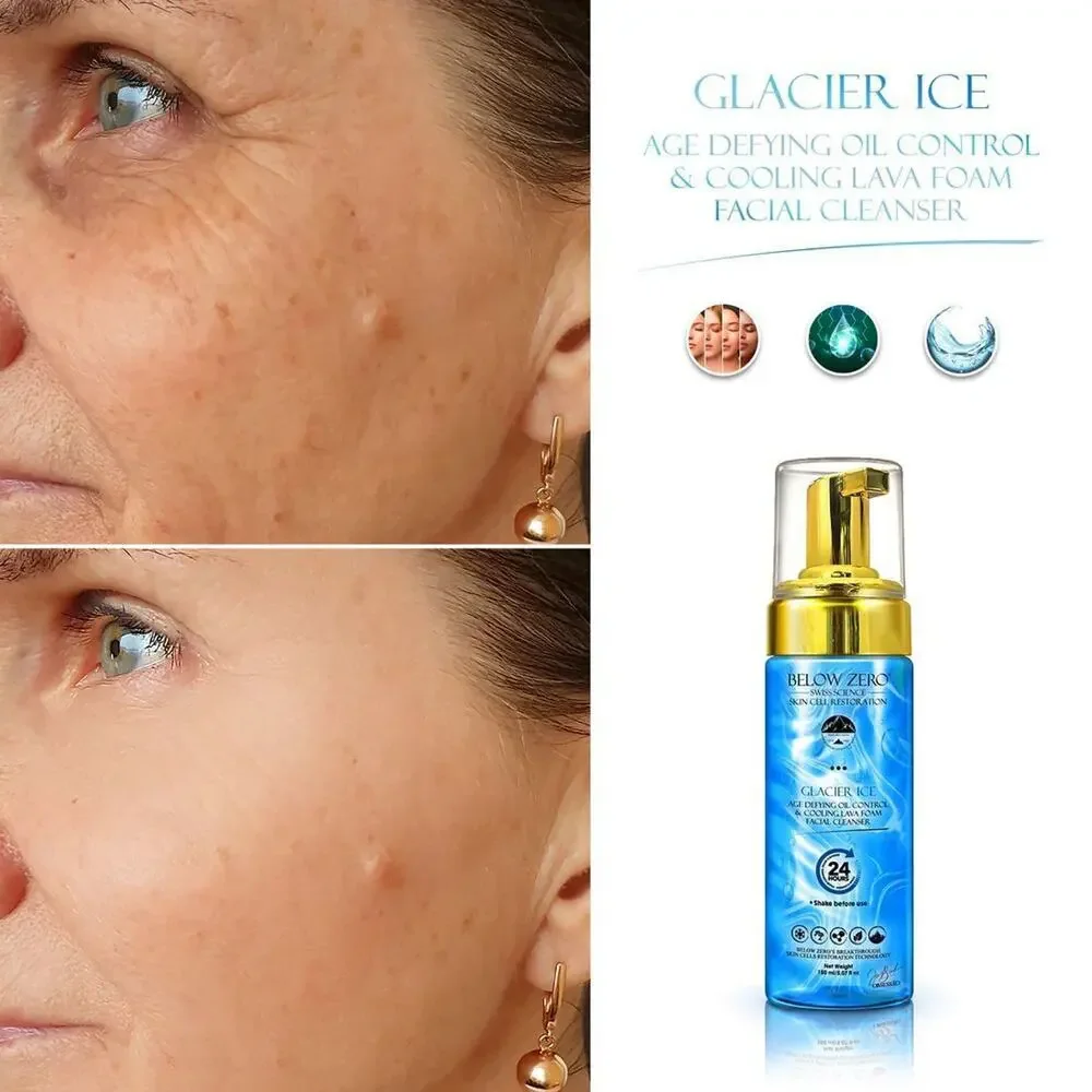 Below Zero Glacier Defying Oil Control & Cooling Lava Foam Facial Cleanser